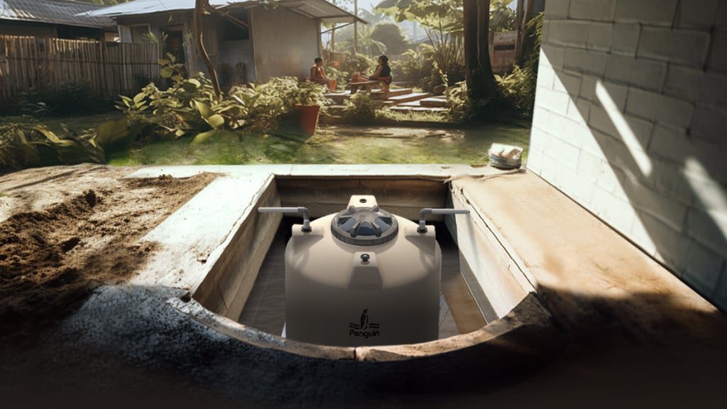 Tangki Air Penguin Tipe Underground Tank
Penempatan Tangki di Bawah Tanah atau Pendam