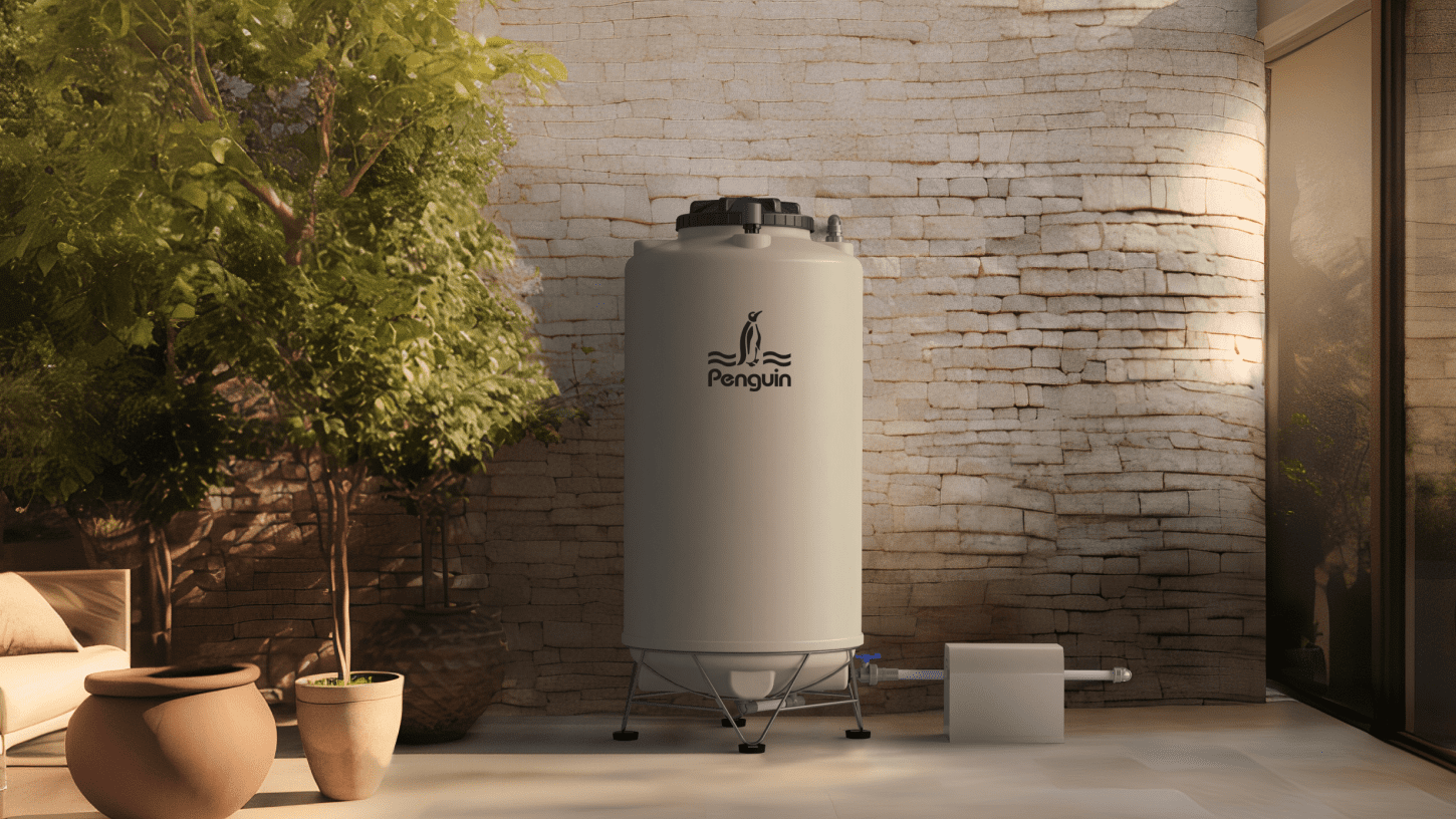 Tangki atau toren air berlumut