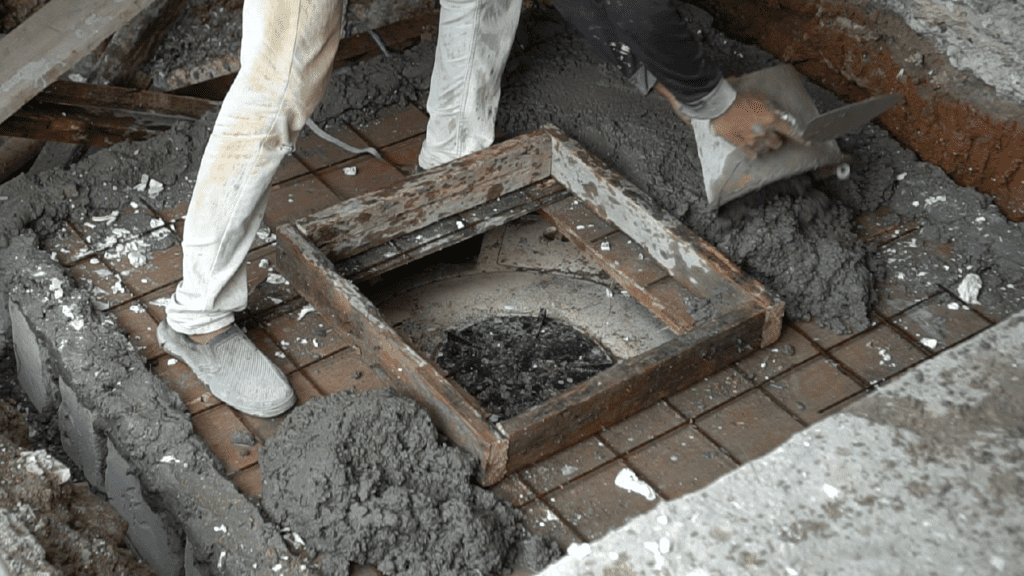 Tahapan pengecoran septic tank