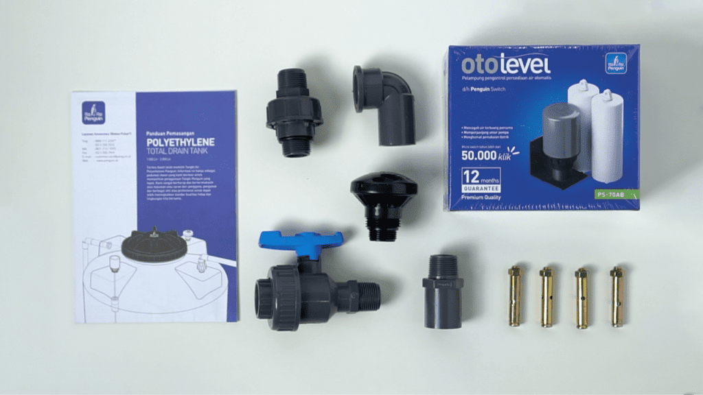 Instalasi plumbit kit tangki air atas Penguin