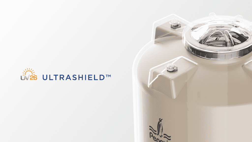 Tangki air tahan cuaca dengan pelindung UV26