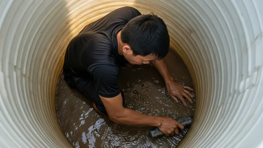 Cara membersihkan toren air