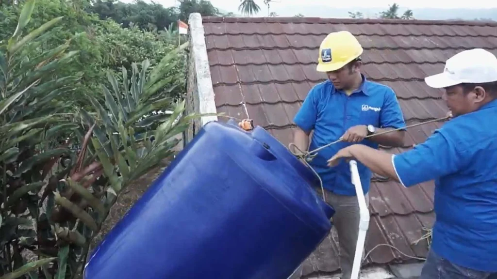 Panduan pemasangan tangki air